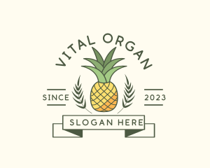 Pineapple Fruit Produce logo design