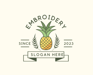 Pineapple Fruit Produce logo design