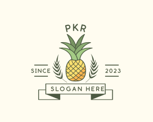 Pineapple Fruit Produce logo design