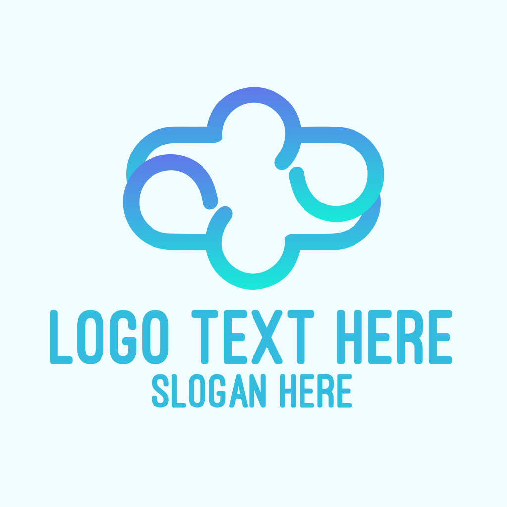 Blue Gradient Cloud Logo | BrandCrowd Logo Maker