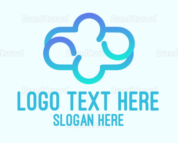 Blue Gradient Cloud Logo