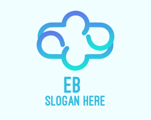 Blue Gradient Cloud Logo