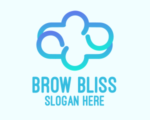 Blue Gradient Cloud logo design