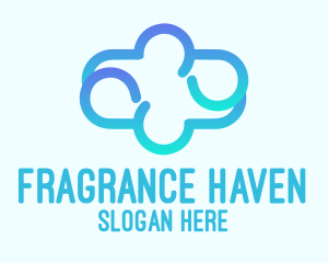 Blue Gradient Cloud logo design