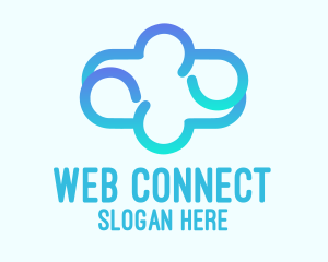 Internet - Blue Gradient Cloud logo design