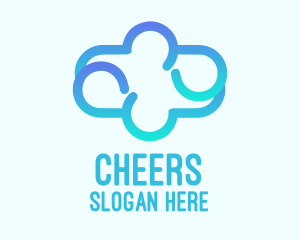 Networking - Blue Gradient Cloud logo design