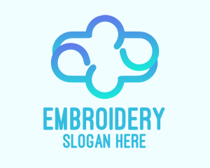 Blue Gradient Cloud logo design