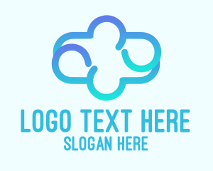 Blue Gradient Cloud Logo