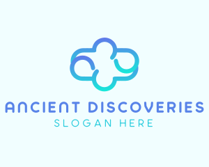 Blue Gradient Cloud logo design