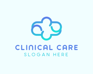 Blue Gradient Cloud logo design