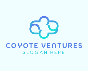 Blue Gradient Cloud logo design