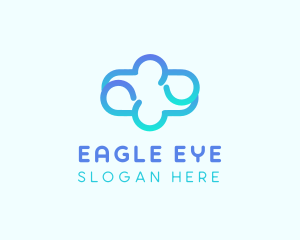 Blue Gradient Cloud logo design