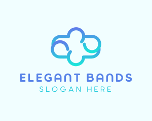 Blue Gradient Cloud logo design