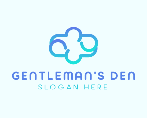 Blue Gradient Cloud logo design