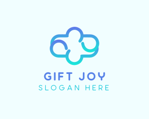 Blue Gradient Cloud logo design