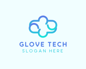 Blue Gradient Cloud logo design