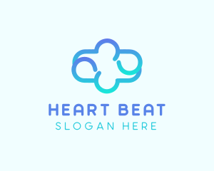 Blue Gradient Cloud logo design