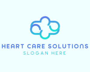 Blue Gradient Cloud logo design