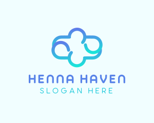 Blue Gradient Cloud logo design