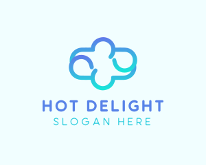 Blue Gradient Cloud logo design