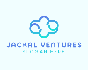 Blue Gradient Cloud logo design