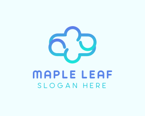 Blue Gradient Cloud logo design