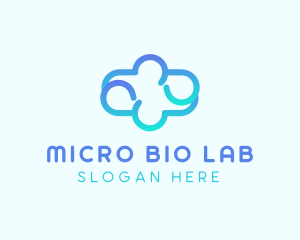 Blue Gradient Cloud logo design