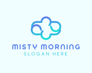 Blue Gradient Cloud logo design