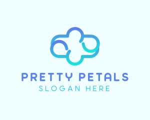 Blue Gradient Cloud logo design