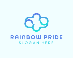 Blue Gradient Cloud logo design