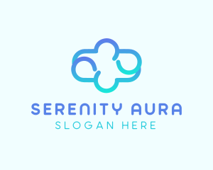 Blue Gradient Cloud logo design