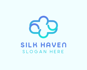 Blue Gradient Cloud logo design