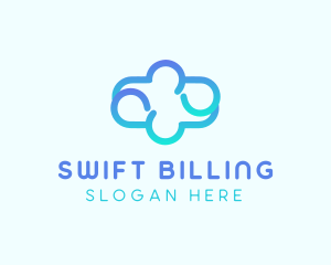 Blue Gradient Cloud logo design