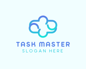 Blue Gradient Cloud logo design