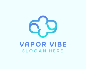 Blue Gradient Cloud logo design