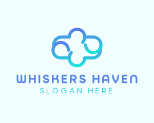 Blue Gradient Cloud logo design