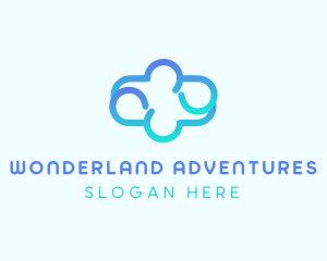 Blue Gradient Cloud logo design