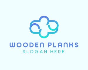 Blue Gradient Cloud logo design