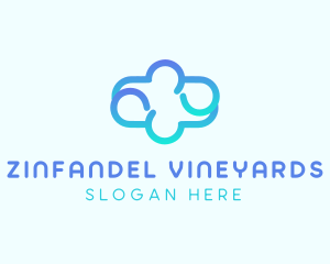 Blue Gradient Cloud logo design