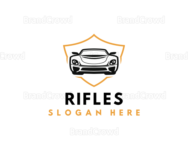 Car Racing Shield Logo