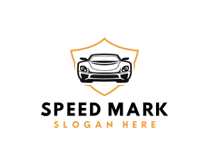 Car Racing Shield logo design