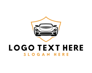 Road Trip - Car Racing Shield logo design