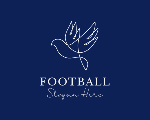 Elegant Flying Dove Logo