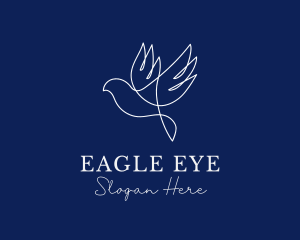 Elegant Flying Dove logo design