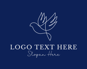 Dove - Elegant Flying Dove logo design