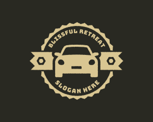 Parts - Rustic Car Mechanic Badge logo design