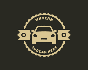 Parts - Rustic Car Mechanic Badge logo design