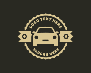 Mechanic - Rustic Car Mechanic Badge logo design