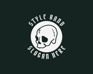 Medieval Skull Style logo design