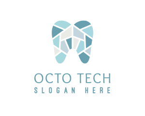 Blue Tooth Mosaic logo design